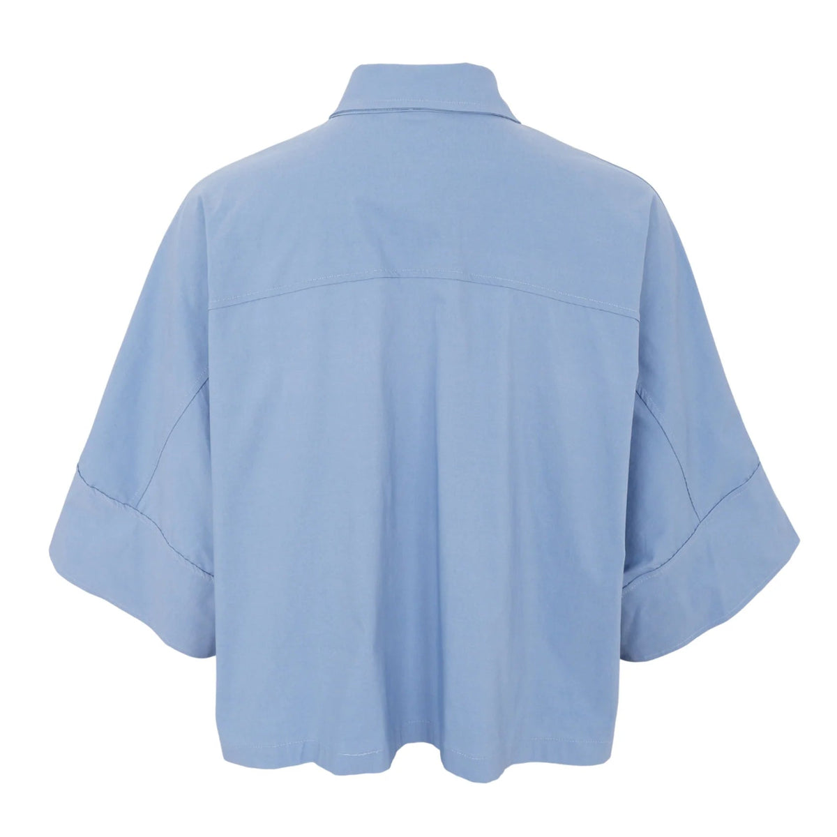 Black Colour - Davina Loose Shirt - Dust Blue
