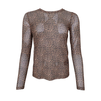Black Colour - Kamma Mesh Blouse - Mini Leo