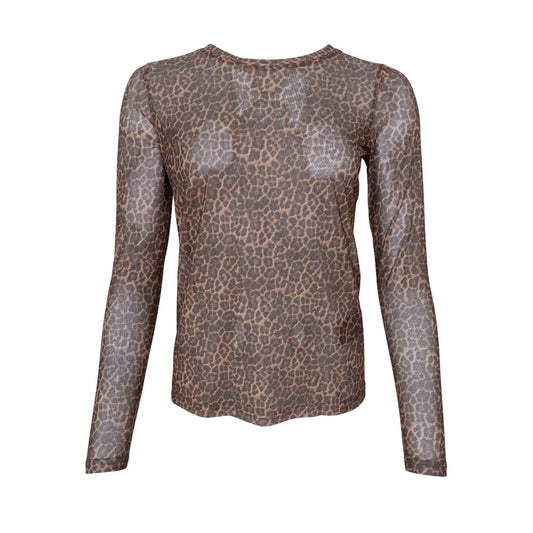 Black Colour - Kamma Mesh Blouse - Mini Leo
