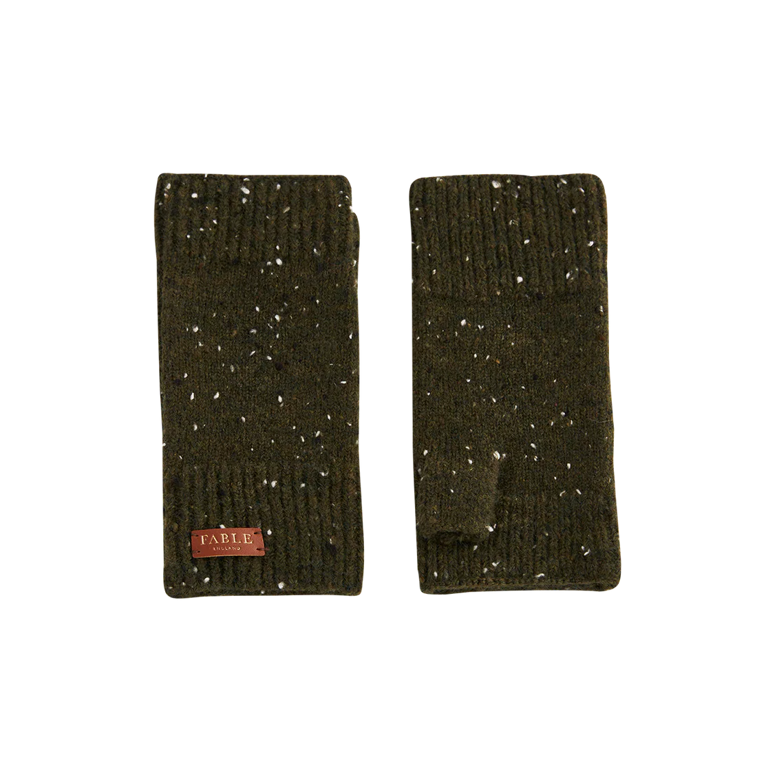 Fable England - Moss Donegal Fingerless Gloves