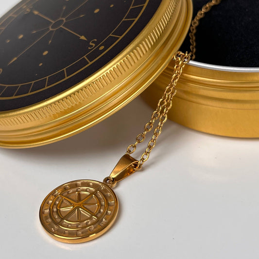 Sons Limited - Compass Necklace - Gold