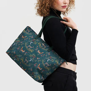 Fable England - Green into the Woods Grab Tote Bag