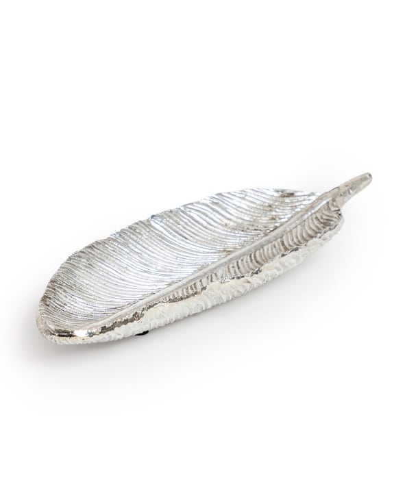 Antique Silver Feather-black flamingo store