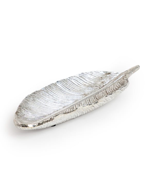 Antique Silver Feather