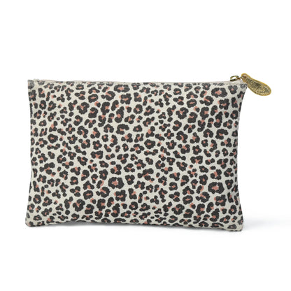 bell&fox - Lily Pouch in Leopard Print Canvas