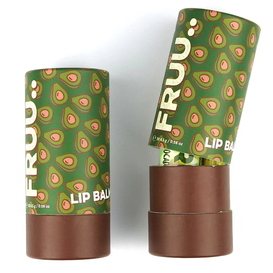 Avocado Lip Balm Trio Set-black flamingo store