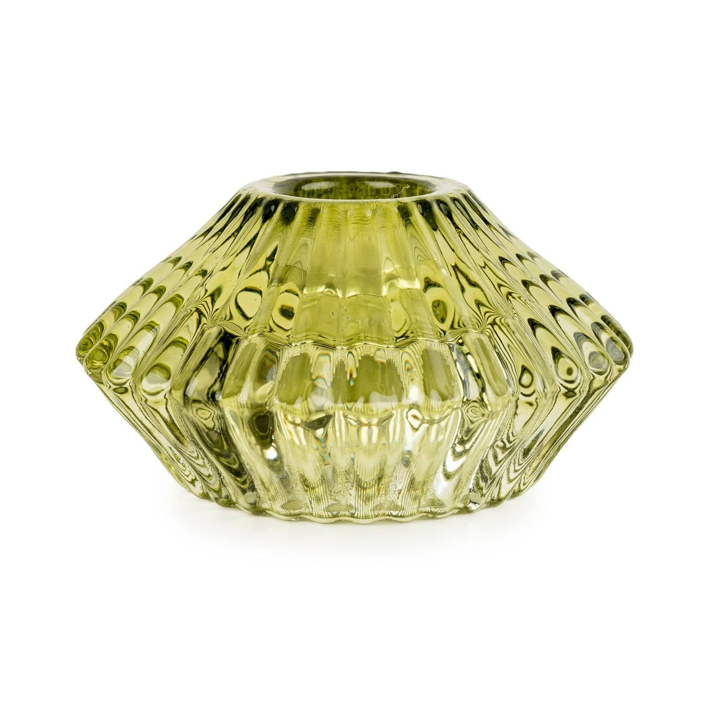 Diamond Candleholder - Green
