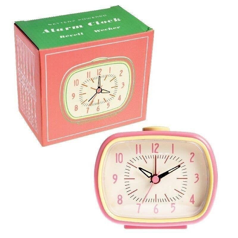 Retro Alarm Clock - Pink