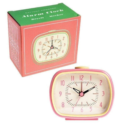 Retro Alarm Clock - Pink