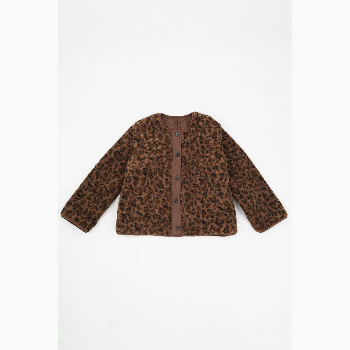 Sarta - Leopard Print Reversible Jacket in Brown - Large (UK 16-18)