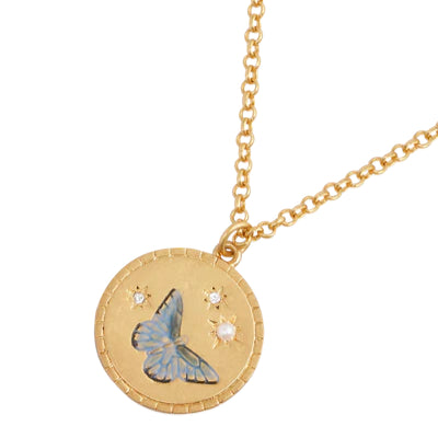 Butterfly Spirit Guide Pendant Necklace