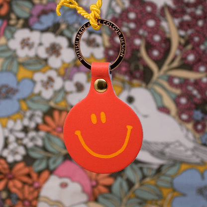 Feeling Lush Smilie Key Fob: Yellow