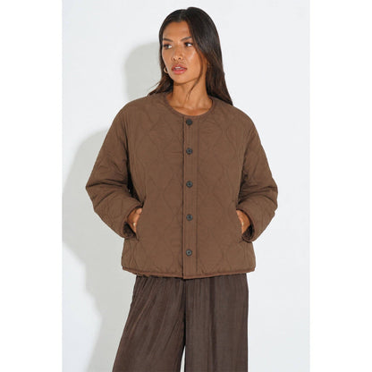 Sarta - Leopard Print Reversible Jacket in Brown - Large (UK 16-18)
