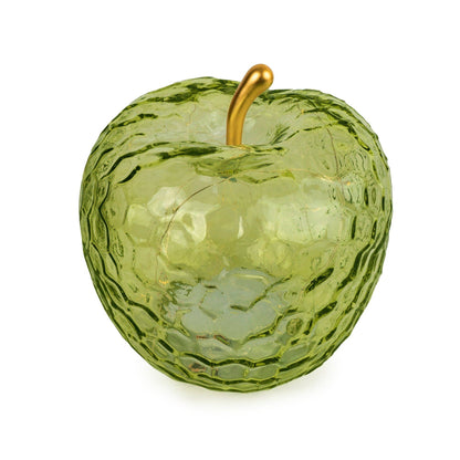 Glass Green Apple LED Light