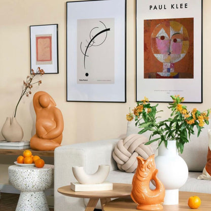 Orange Original Gluggle Jug Pitcher Vase: L (22cm high, 0,6 liter)