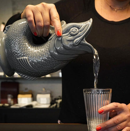 Dark Grey Original Gluggle Jug Pitcher Vase: Mini (9cm high, 0,40 cl)