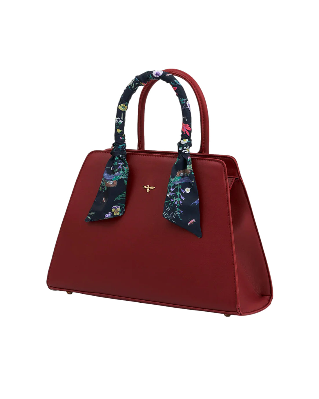 Fable England - Burgundy Large Structured Tote