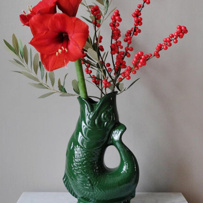 Green Original Gluggle Jug: XL (27,5cm high, 1,2 liter)