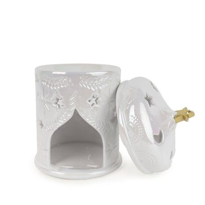 Indian Temple Wax Melt Burner - White