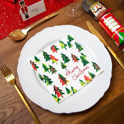 Christmas Tree Napkins | 20 Pack | Christmas Napkins |