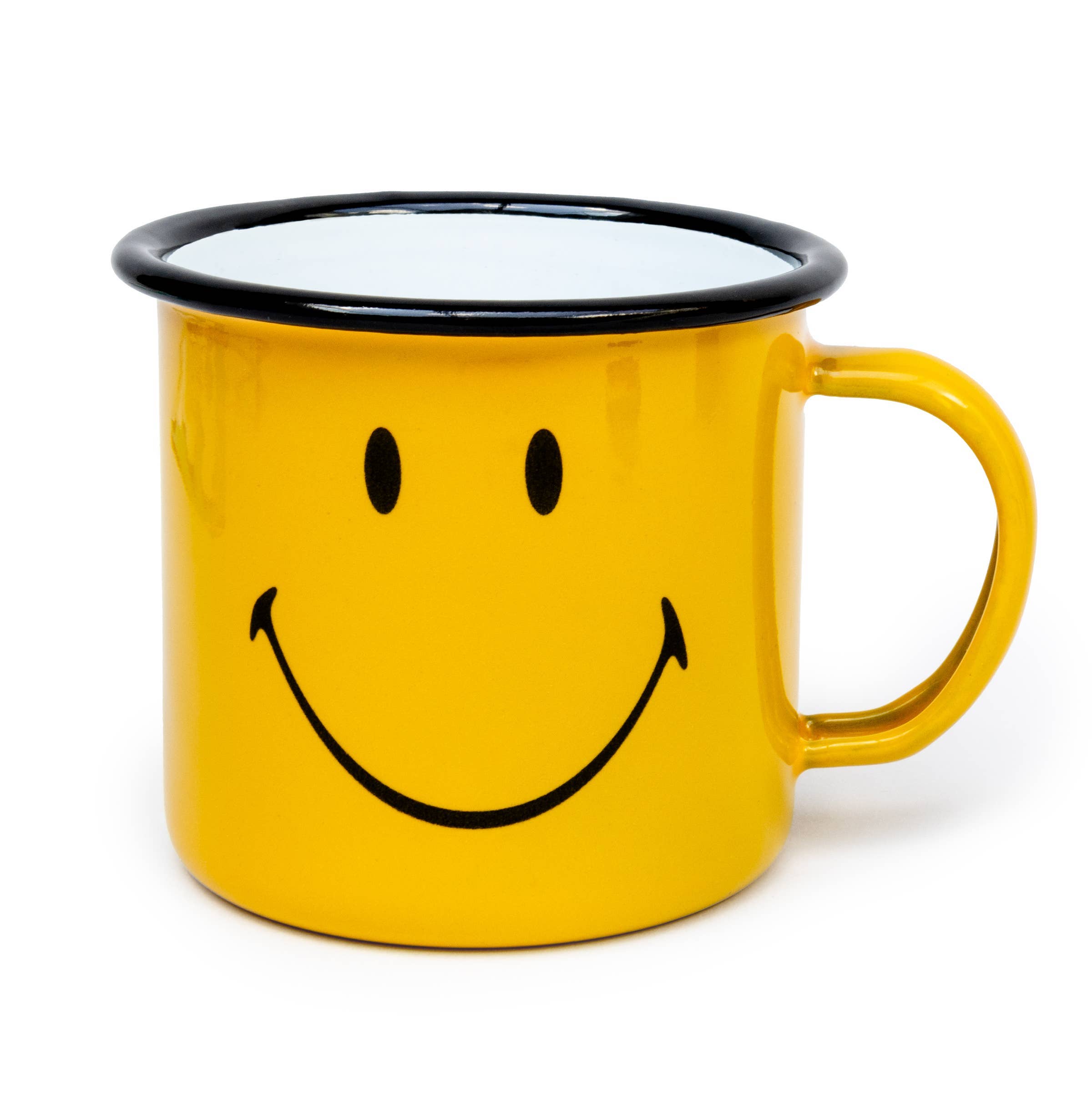 Smiley® Enamel Mug – black flamingo store