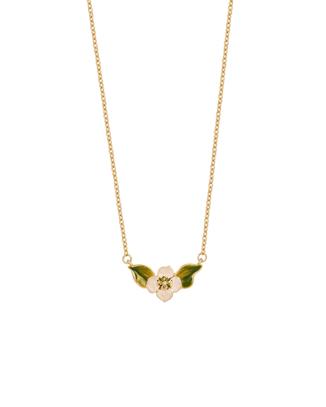 Fable - Poppy Anemone Necklace - Gold