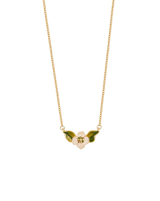Fable - Poppy Anemone Necklace - Gold