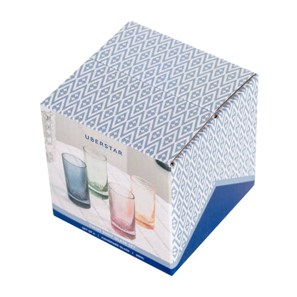 Twist Coloured Shot Glasses - Set of 4