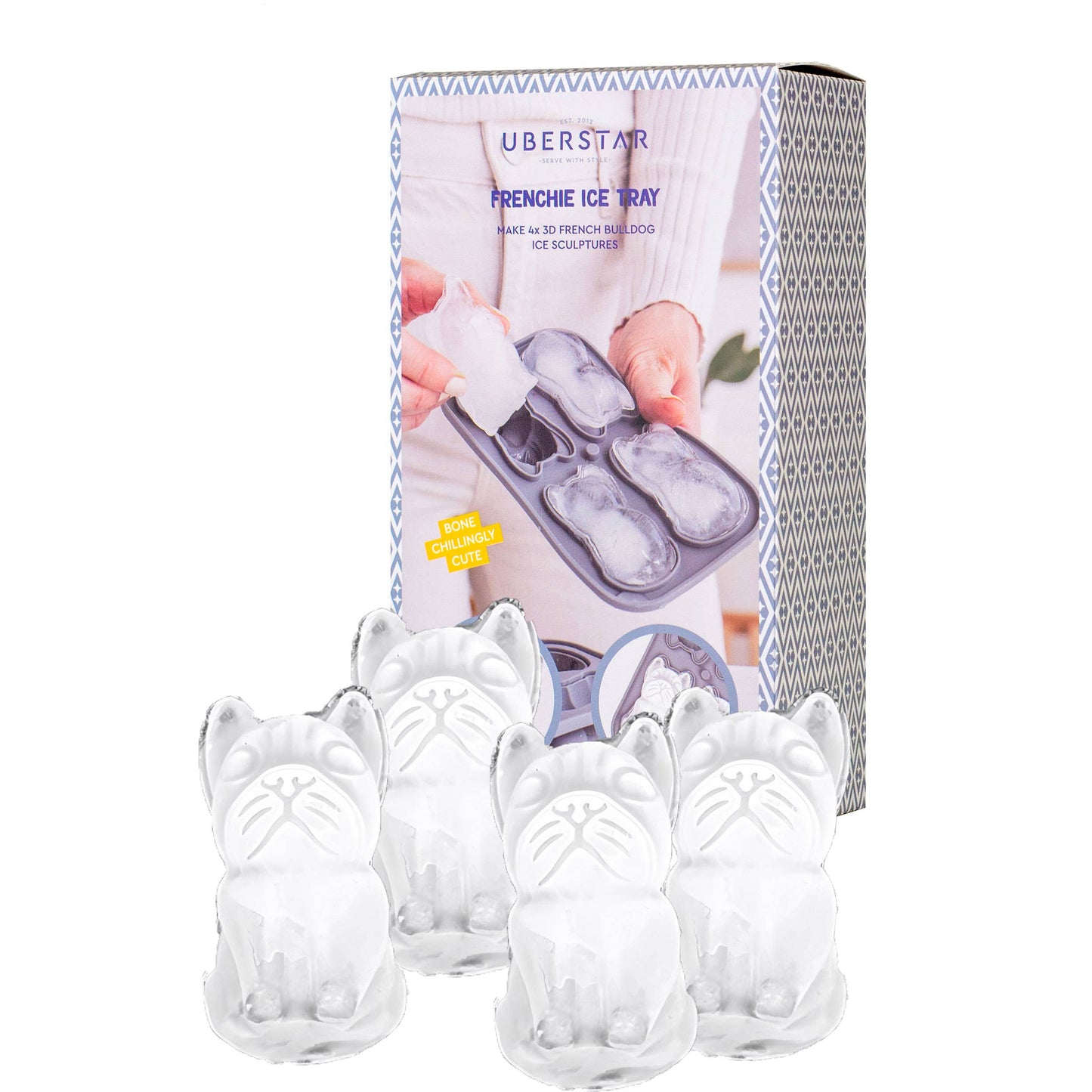 Silicone French Bulldog Dog Ice Cube Tray