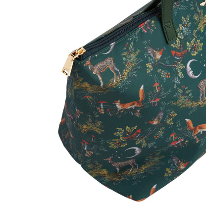 Fable England - Green into the Woods Grab Tote Bag