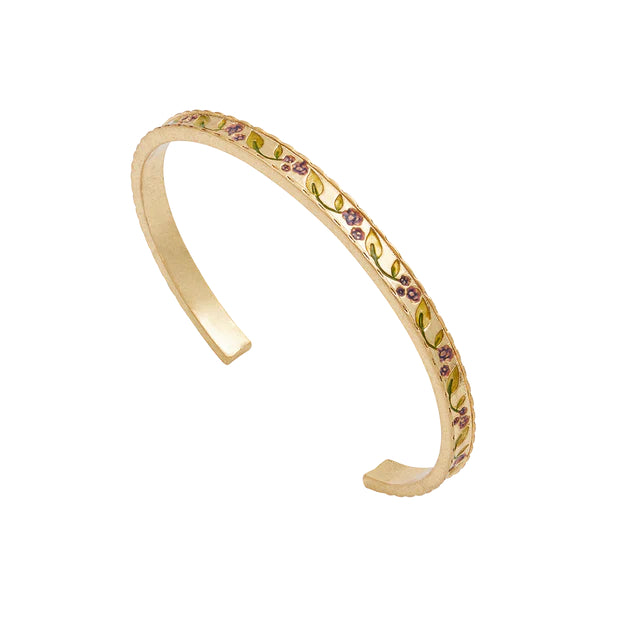 Fable - Blackberry Bramble Bangle - Gold