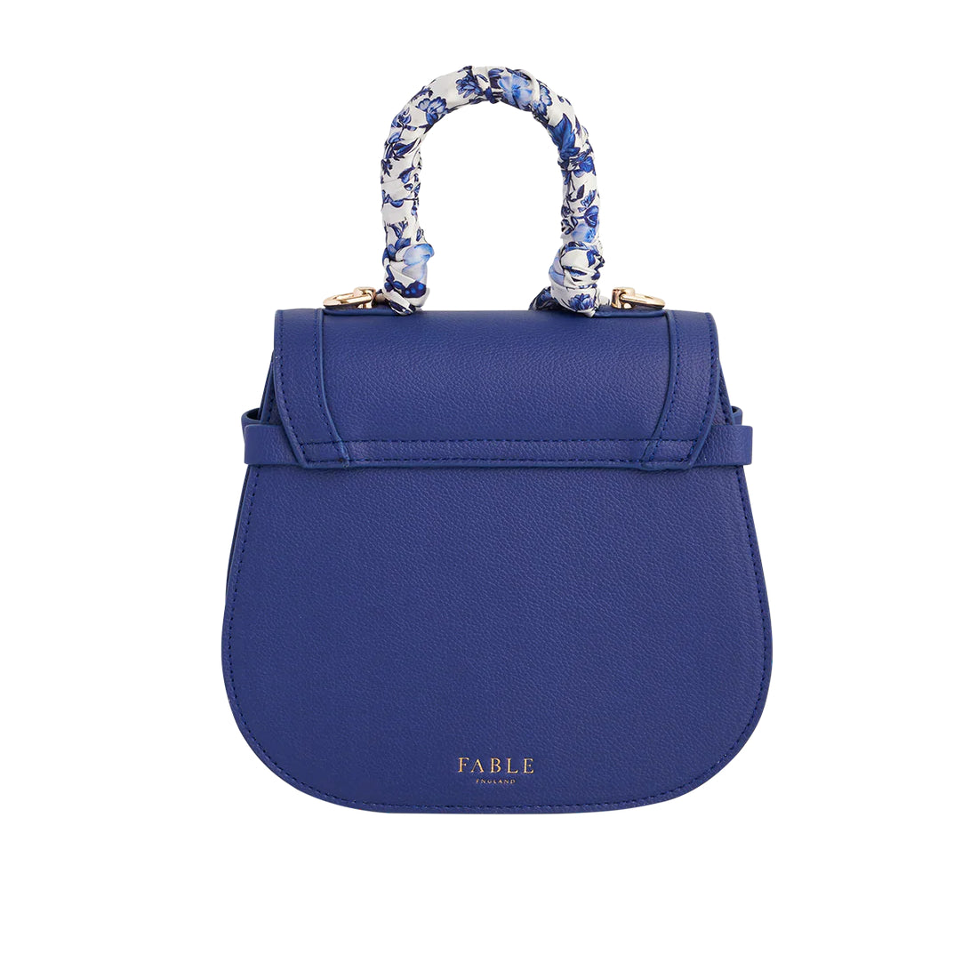 Blue Agnes Top Handle Saddle Bag