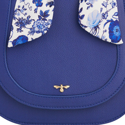 Blue Agnes Top Handle Saddle Bag