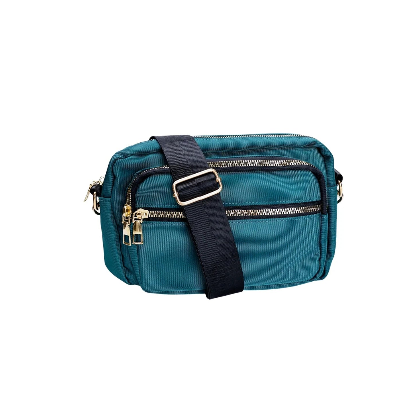 Black Colour - Vanda Crossover bag - Petrol Green