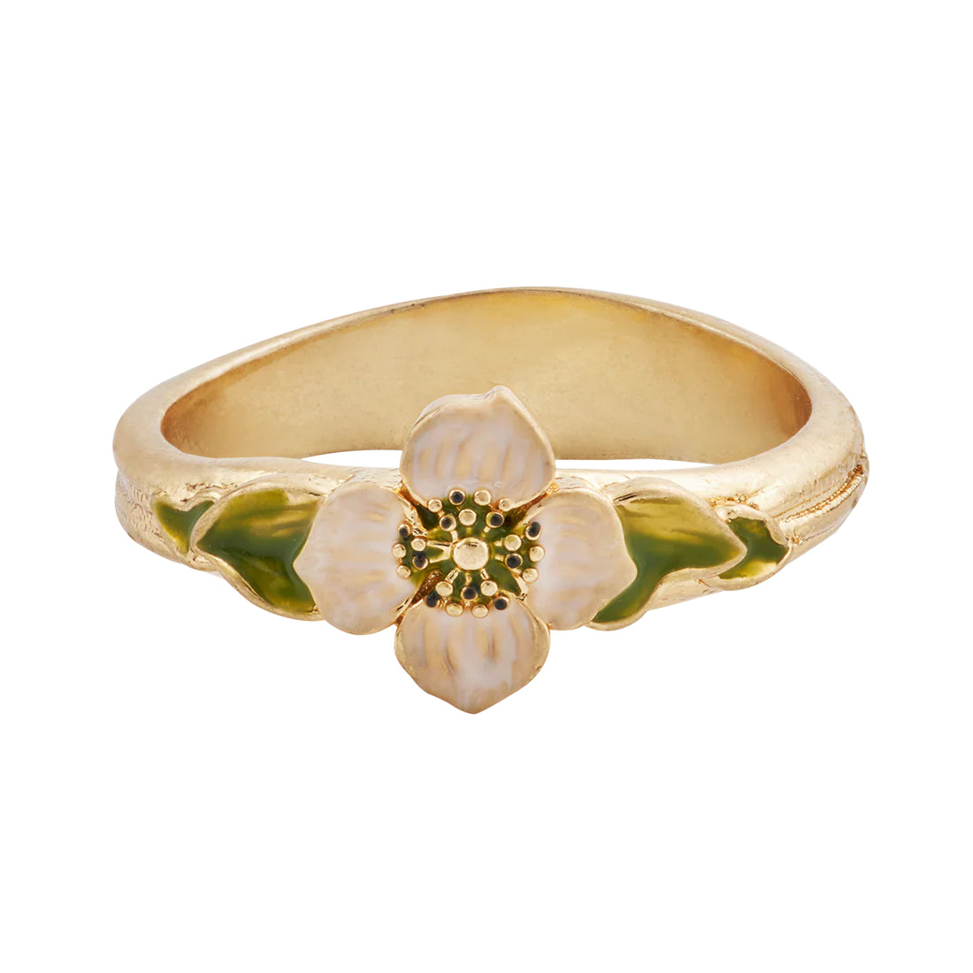 Fable - Poppy Anemone Ring - Size 6 - Gold