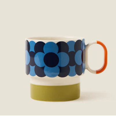 Orla Kiely - Retro Stripe Green Mug