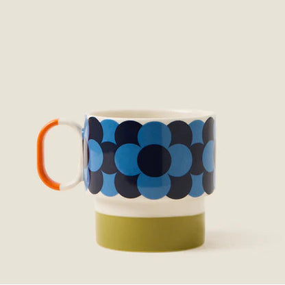 Orla Kiely - Retro Stripe Green Mug