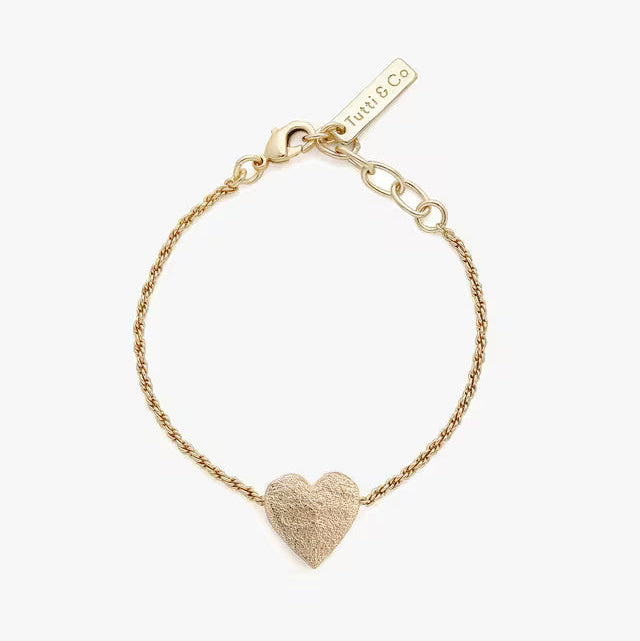 Tutti & Co - Embrace Heart Bracelet - Silver or Gold