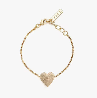 Tutti & Co - Embrace Heart Bracelet - Silver or Gold