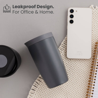 Stainless Steel Leakproof Insulated Travel Coffee Cup: Green