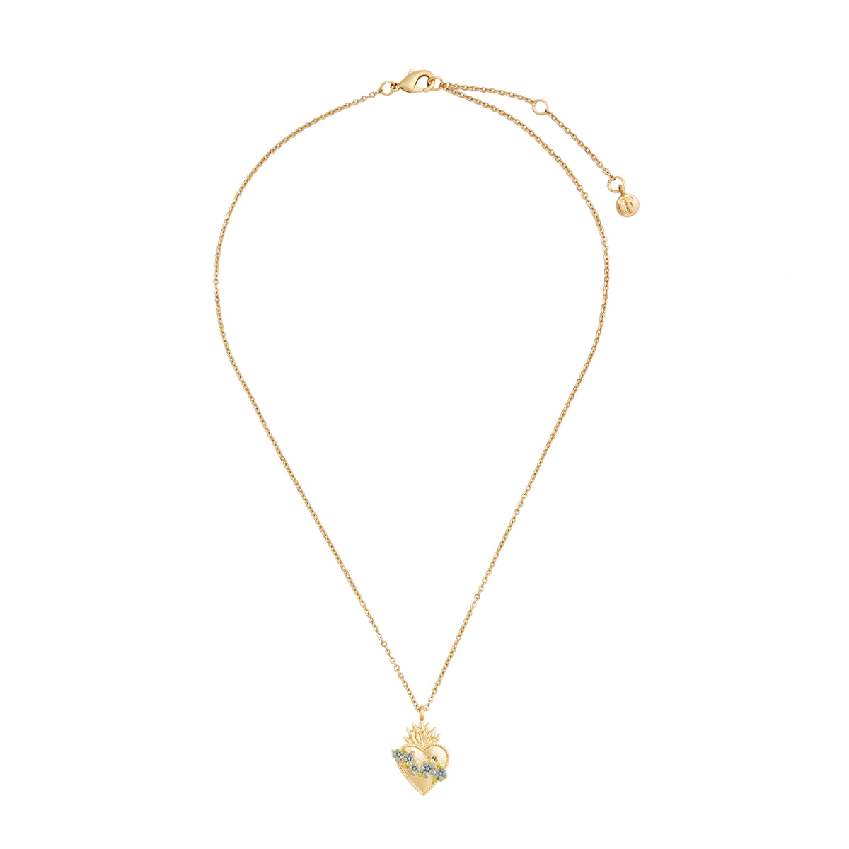 Fable England - Gold Sacred Heart Necklace