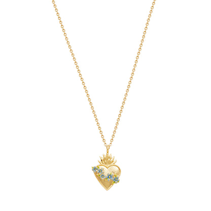 Fable England - Gold Sacred Heart Necklace