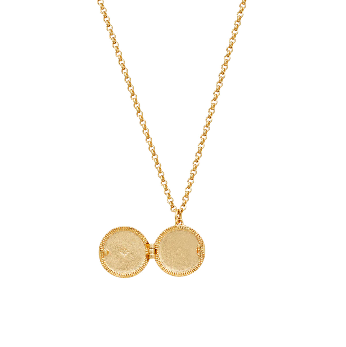 Fable England -Gold Sun Locket Necklace