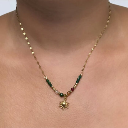 Black Flamingo - Sunflower Necklace