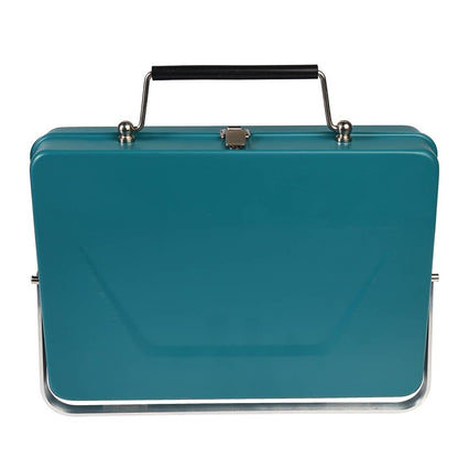 Portable Suitcase BBQ - Petrol Blue