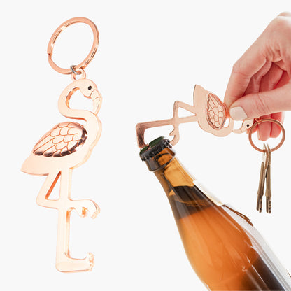 Flamingo Keyring Bottle Opener