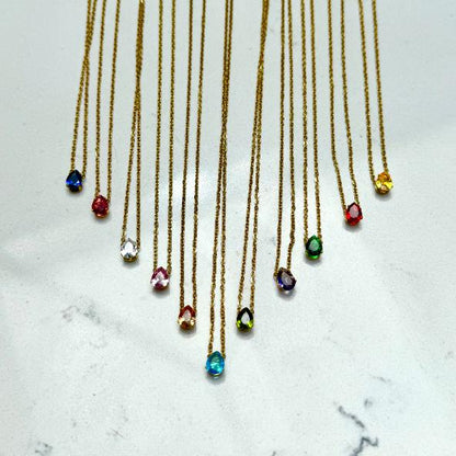 Black Flamingo - Stella Birth Month Necklaces