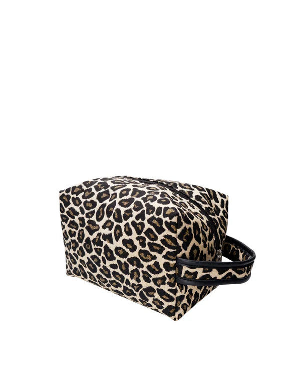 Black Colour Wash Bag - Leo