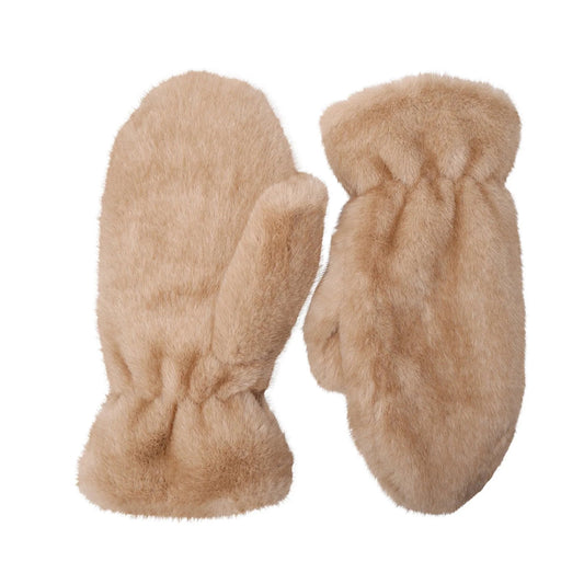 Black Colour - Rikkeline Mittens - Camel