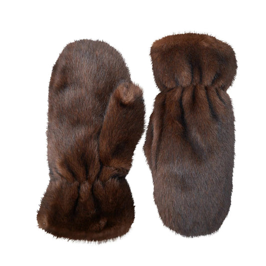 Black Colour - Rikkeline Mittens - Coffee